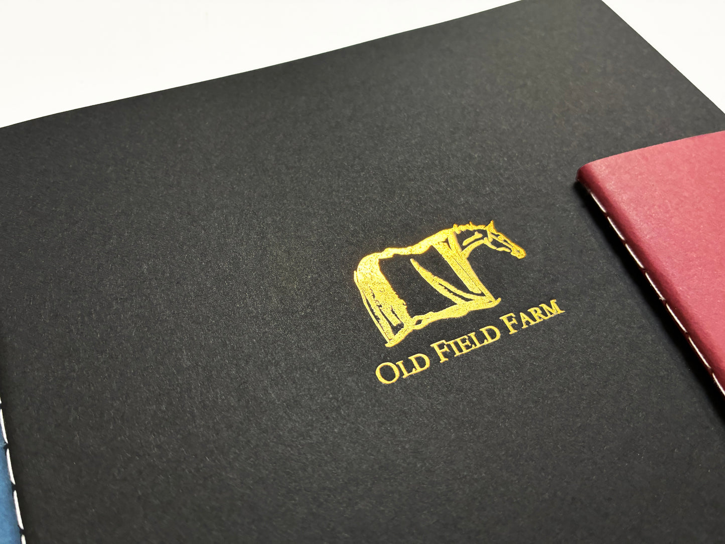 Custom Logo Foil Embossed Large Saddle Stitch Notebook
