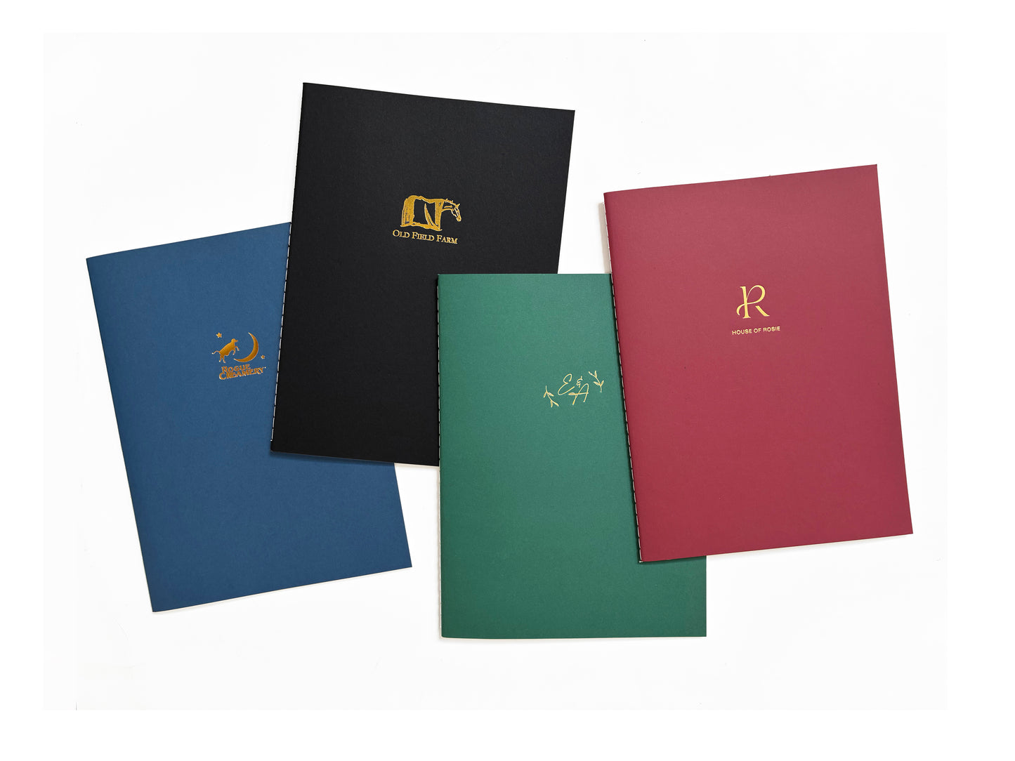 Custom Logo Foil Embossed Large Saddle Stitch Notebook
