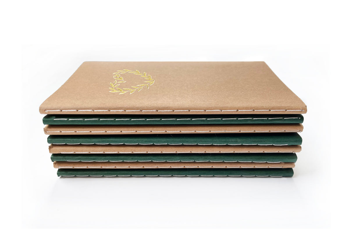 Hugs & Kisses Mini Saddle Stitch Notebook | XOXO Jotter Journal