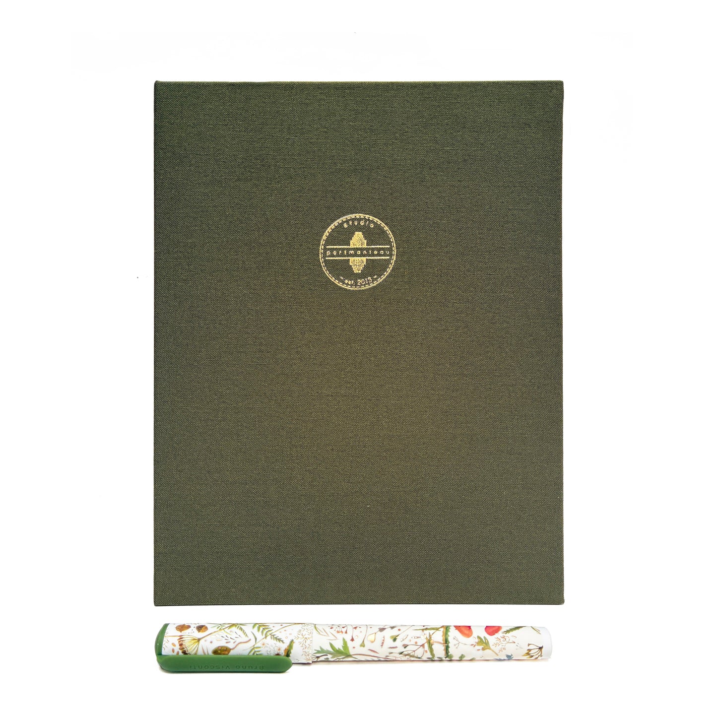 Custom Logo Foil Embossed Linen Bound Hardcover A5 Binder