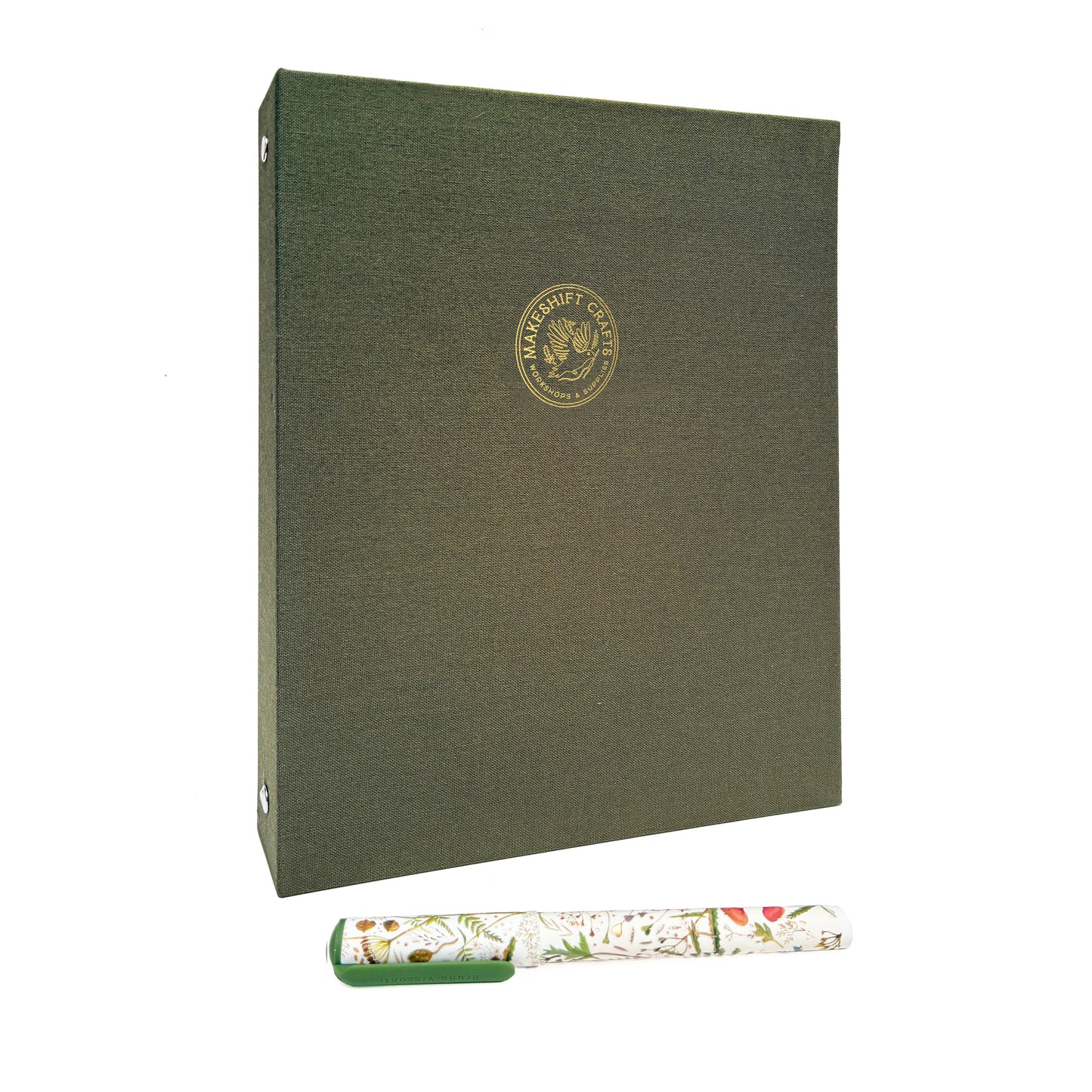 Custom Logo Foil Embossed Linen Bound Hardcover A5 Binder