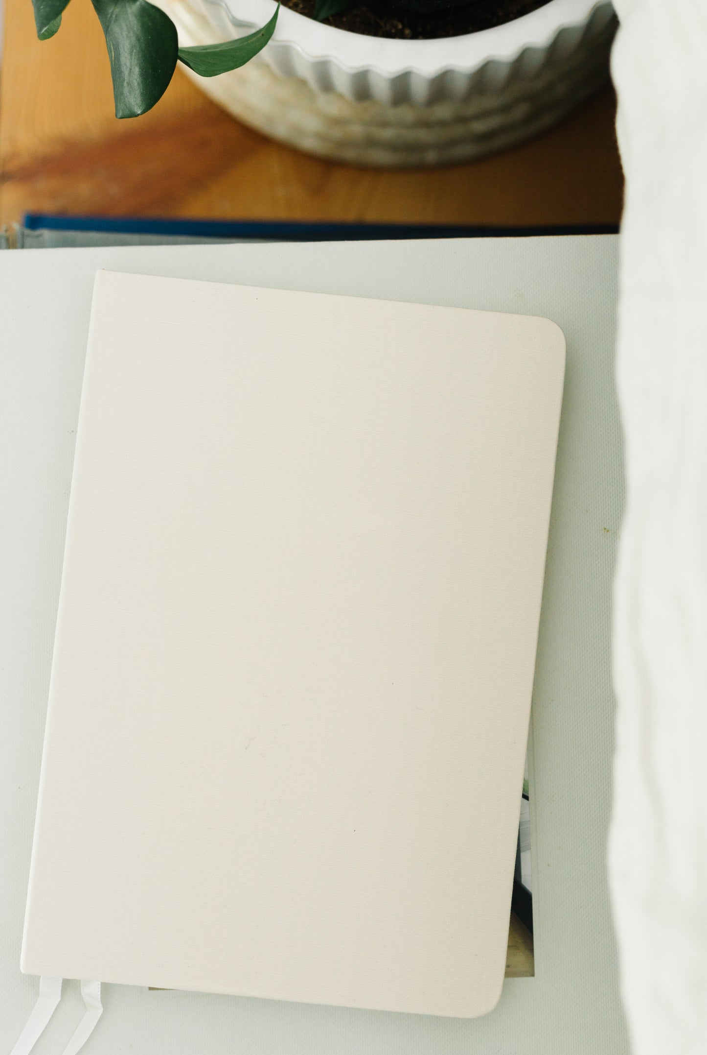 Blank A5 Linen Notebook - Neutral Tones