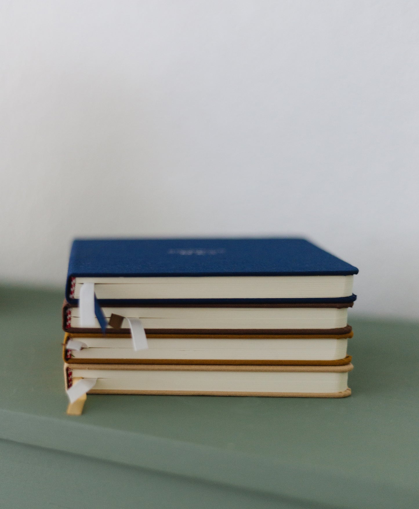 Dear Son Foil Embossed Square Linen Notebook | Gold on Navy Blue