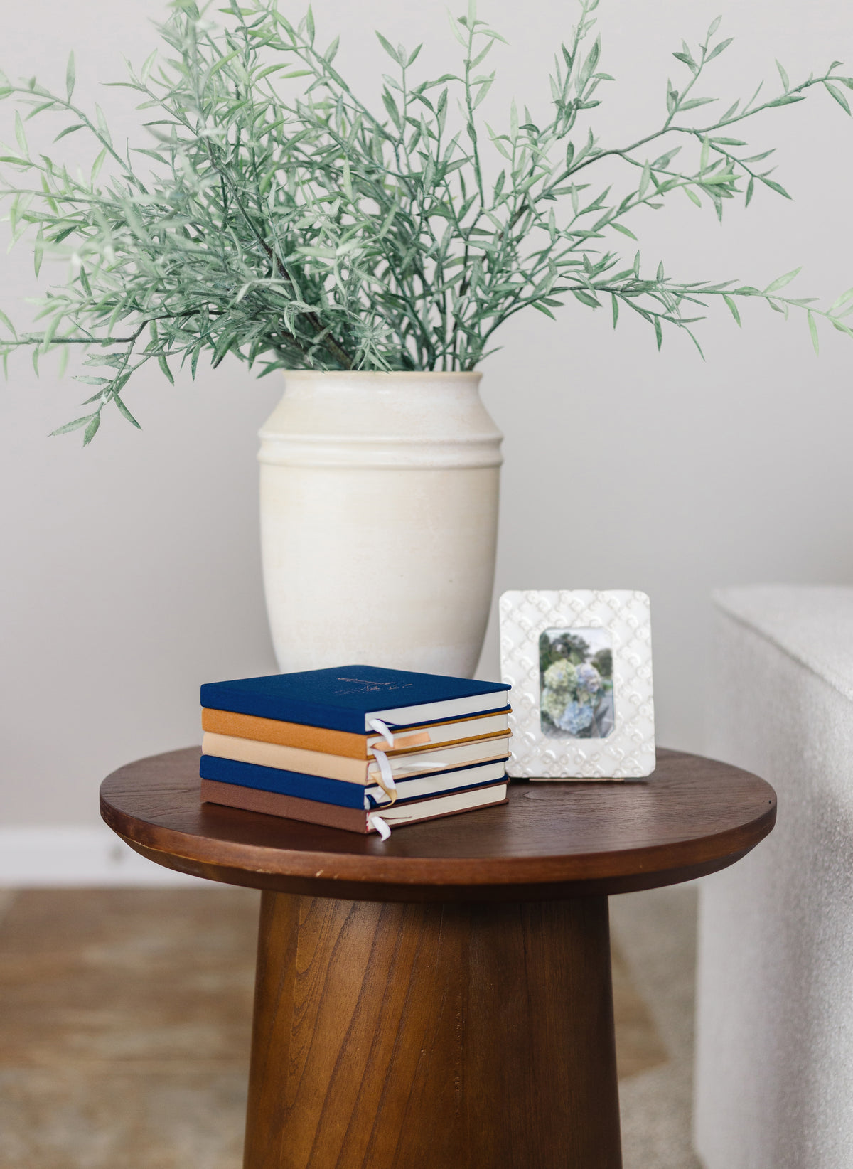 Lighthouse Foil Embossed Square Linen Notebook