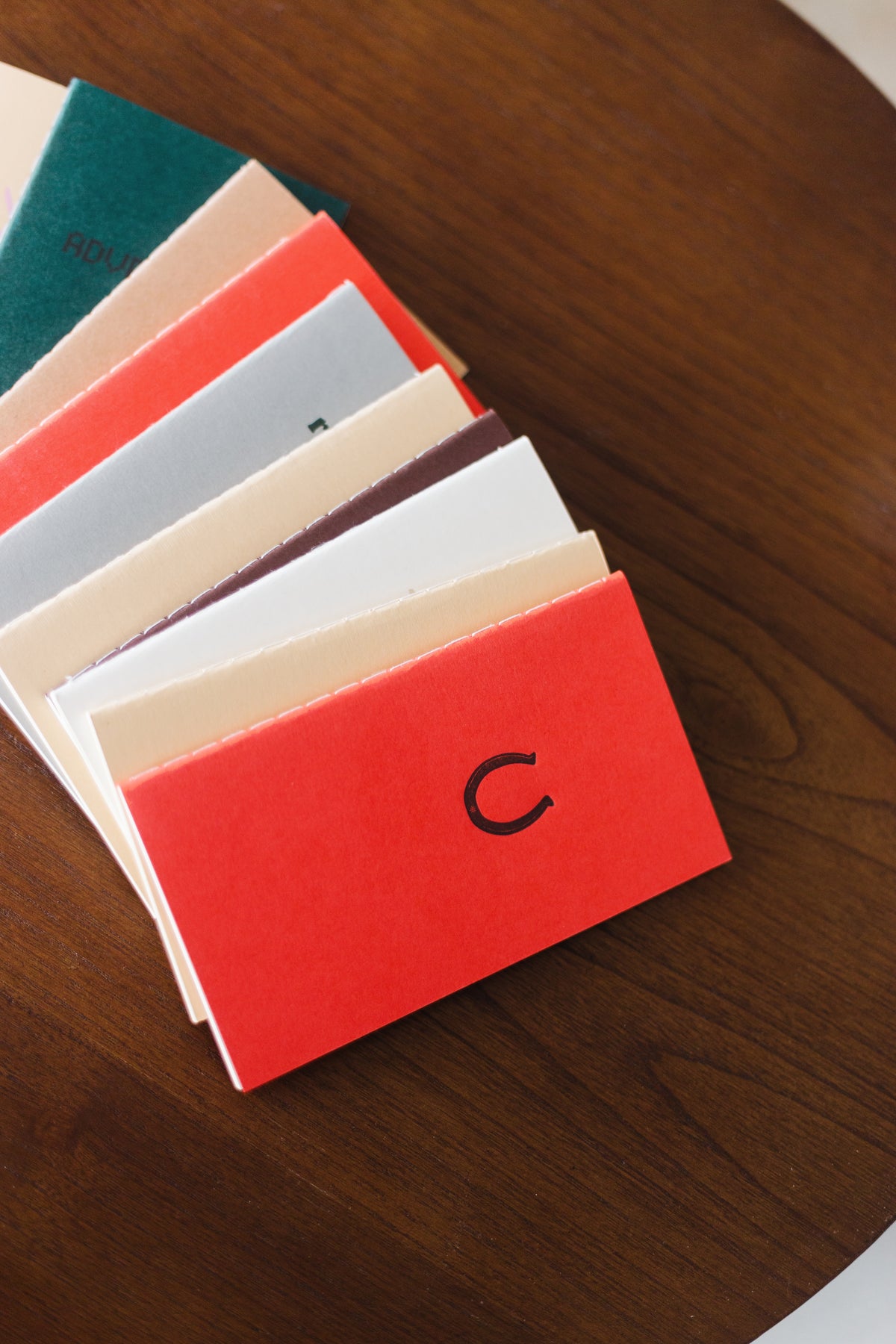 Lucky Horseshoe Letterpress Mini Saddle Stitch Notebook