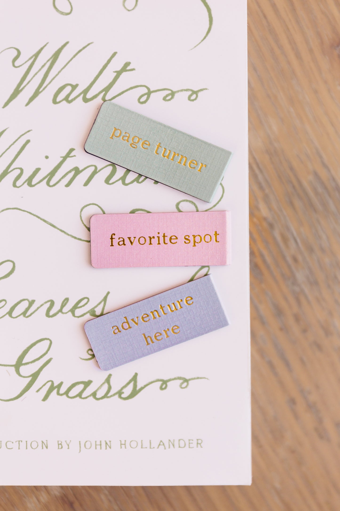 Book Lover Magnetic Bookmark Set - Foil Embossed