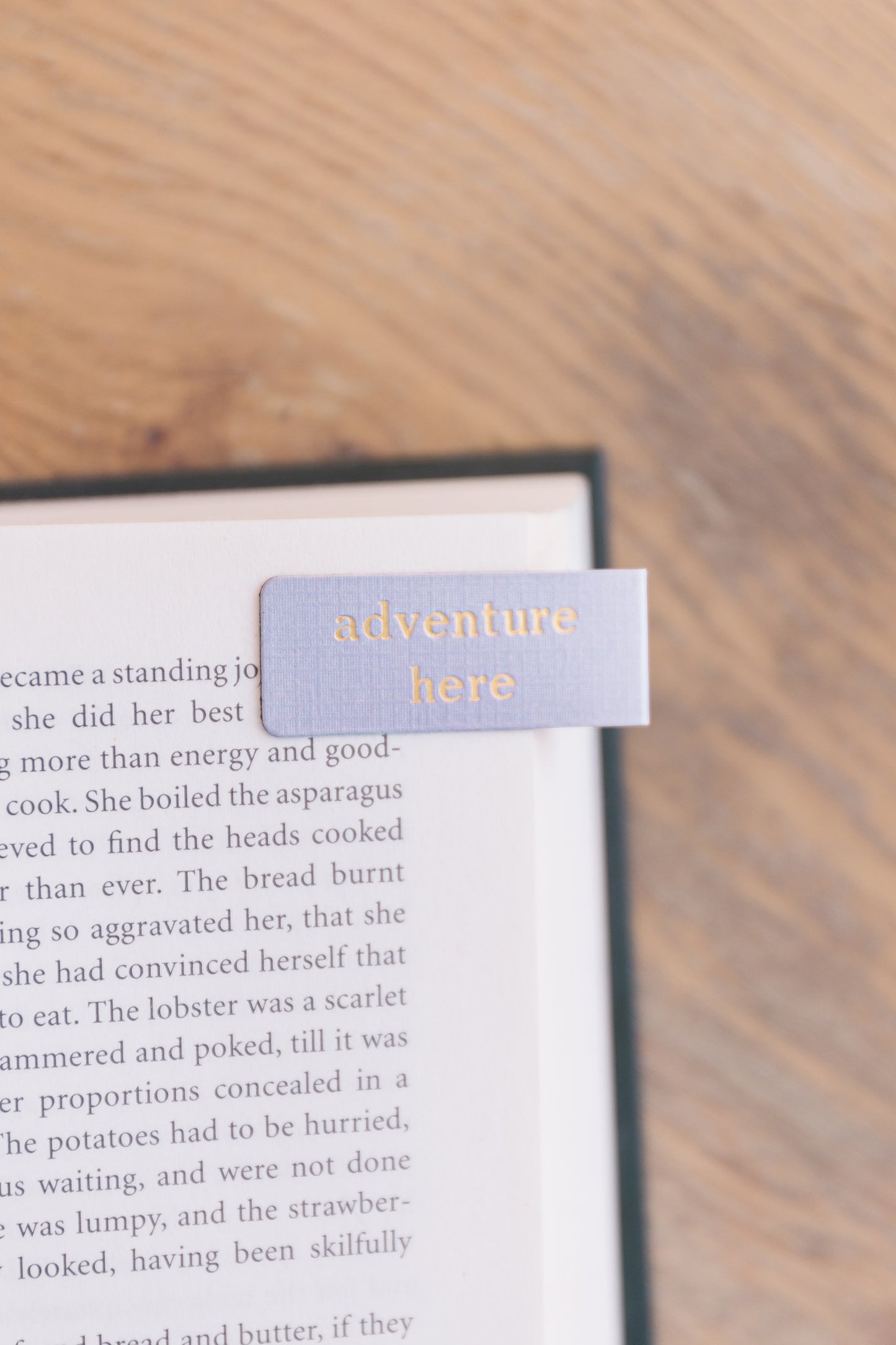 Adventure Here Embossed Magnetic Bookmark