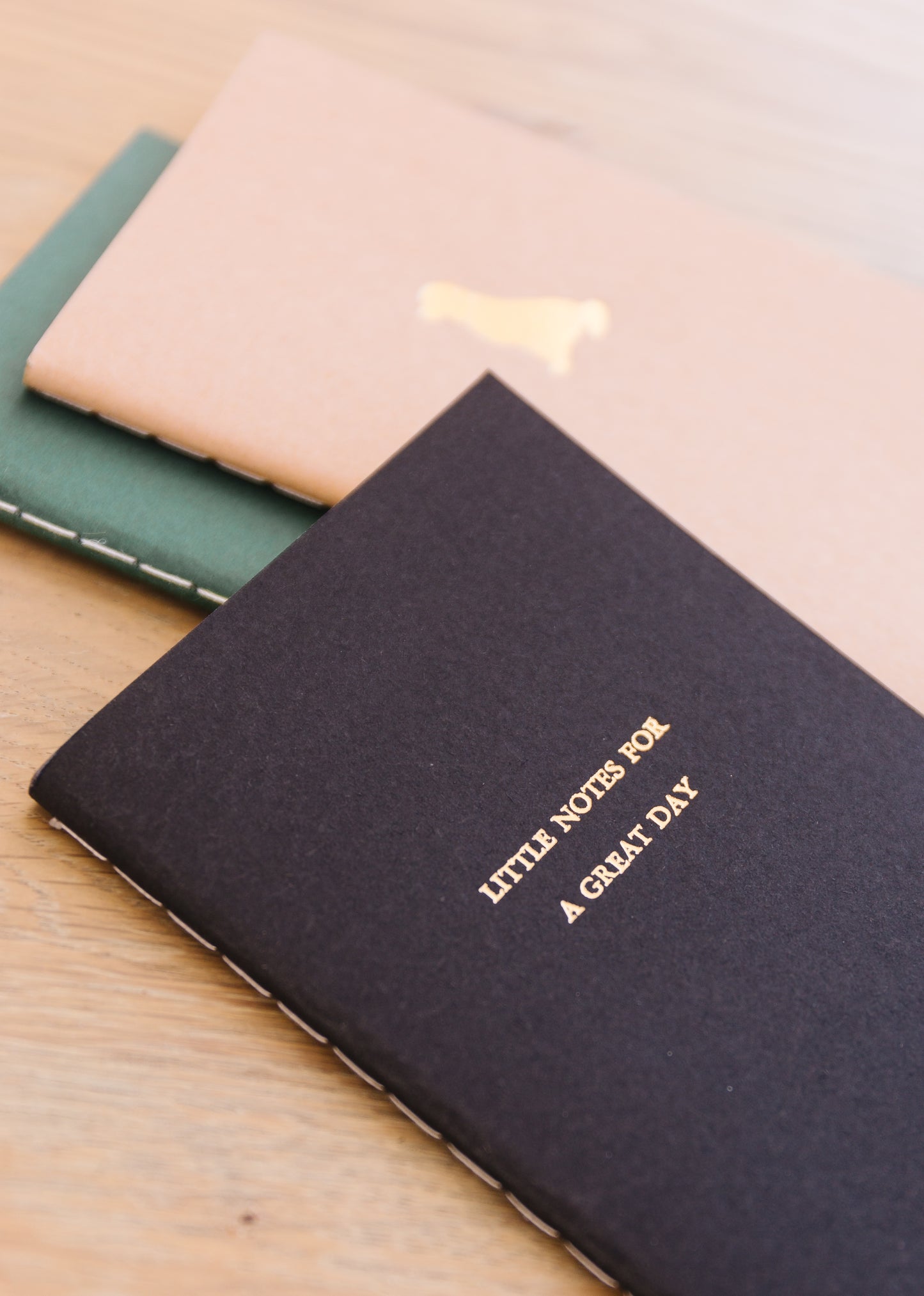 Custom Text Foil Embossed Mini Saddle Stitch Notebook