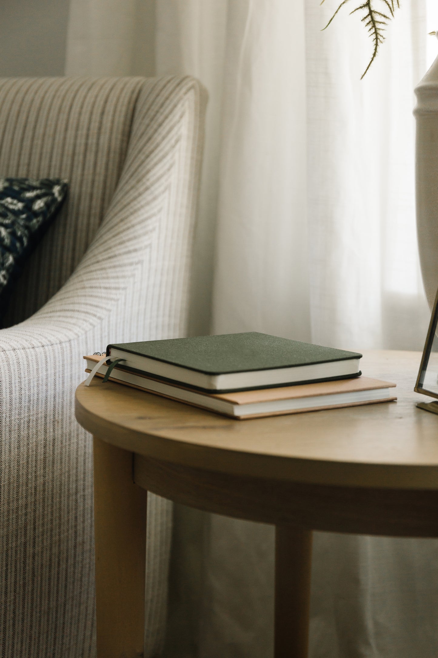 Blank Square Linen Notebook