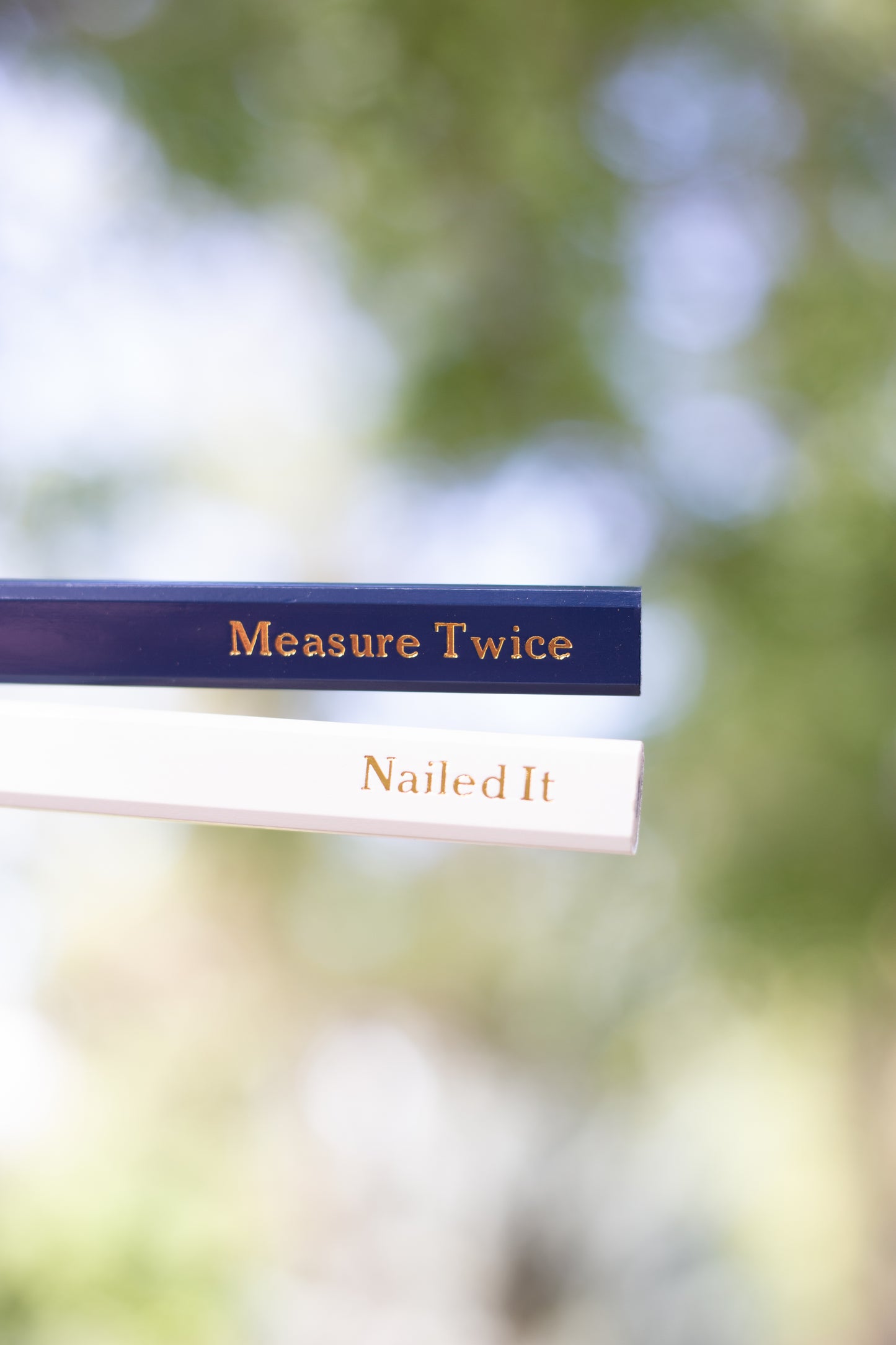 Custom Text Foil Embossed Carpenter Pencils