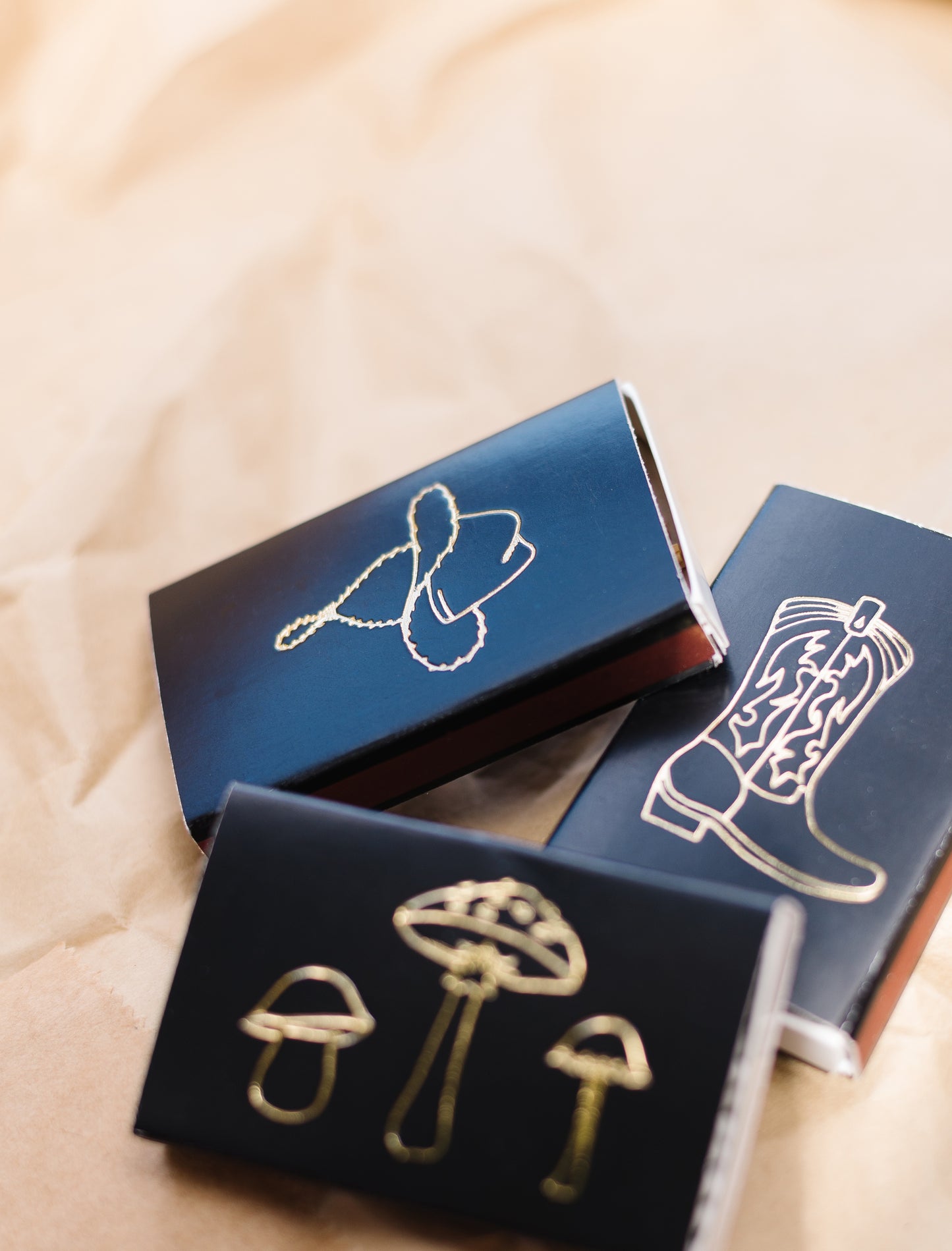 Mushroom Trio Matchbox