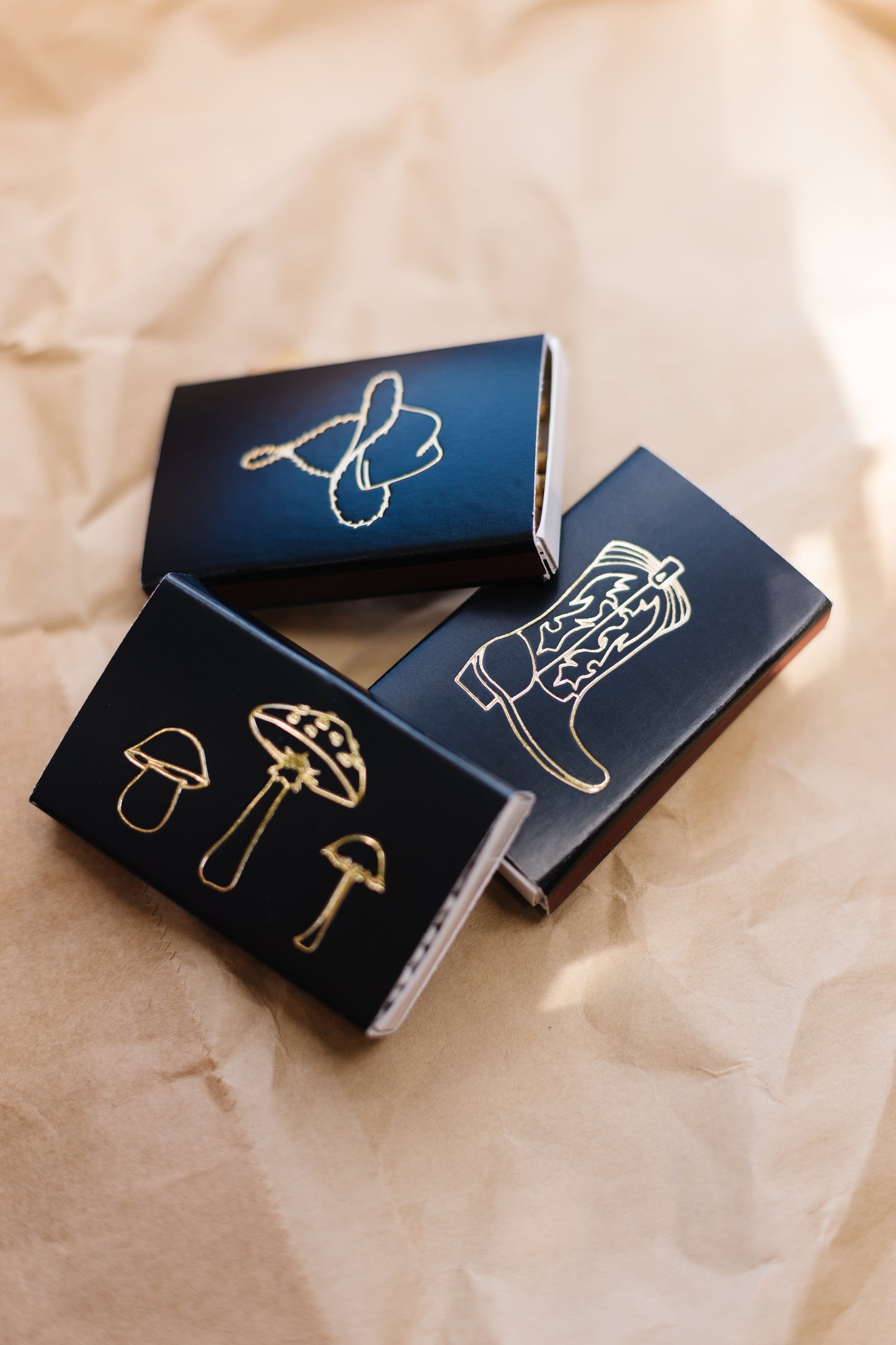 Mushroom Trio Matchbox