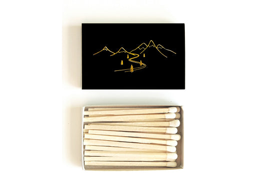 Snow Capped Mountains Matchbox - Studio Portmanteau