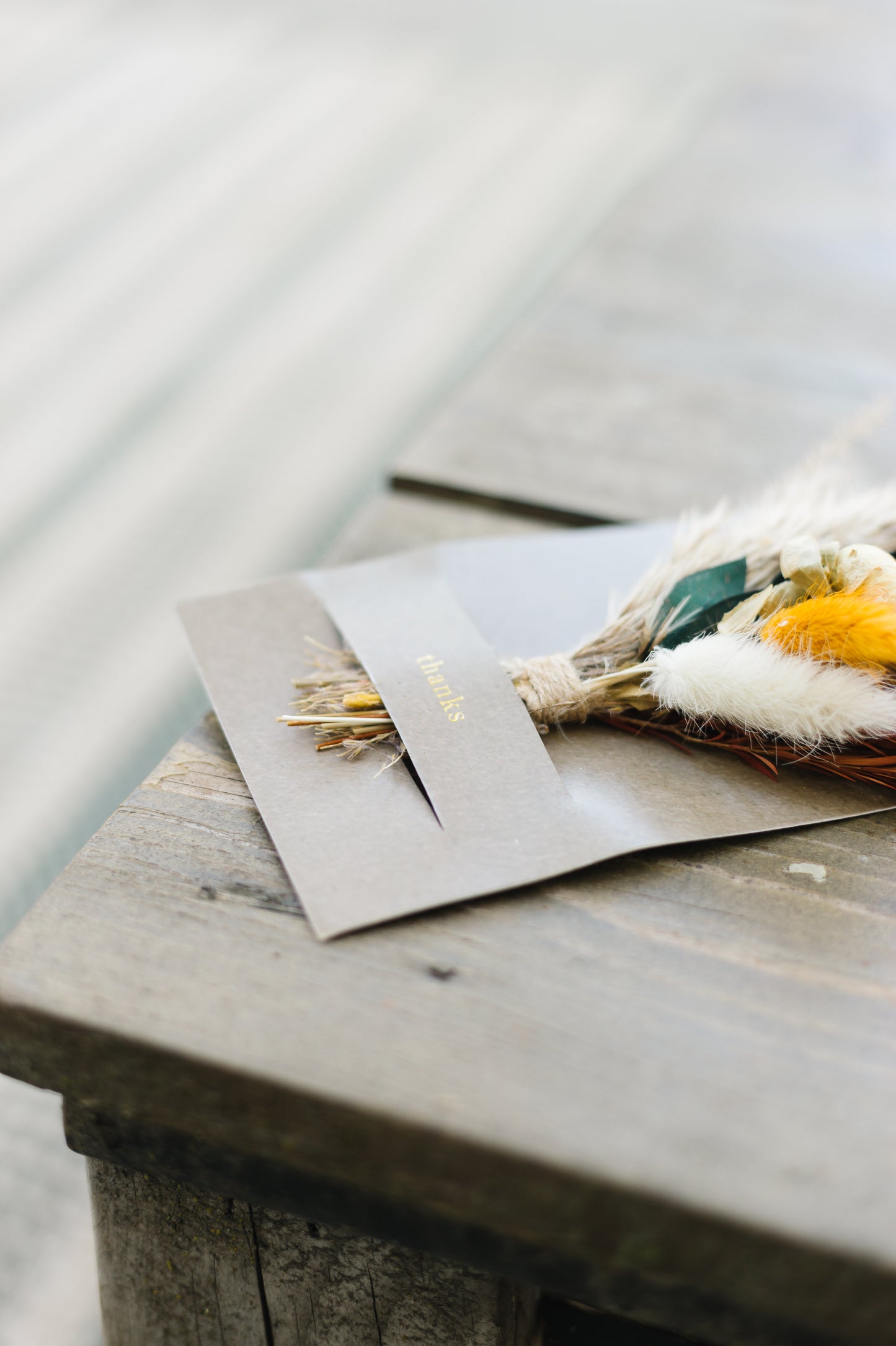 Custom Mini Bouquet Card | Branded Dried Floral Greeting