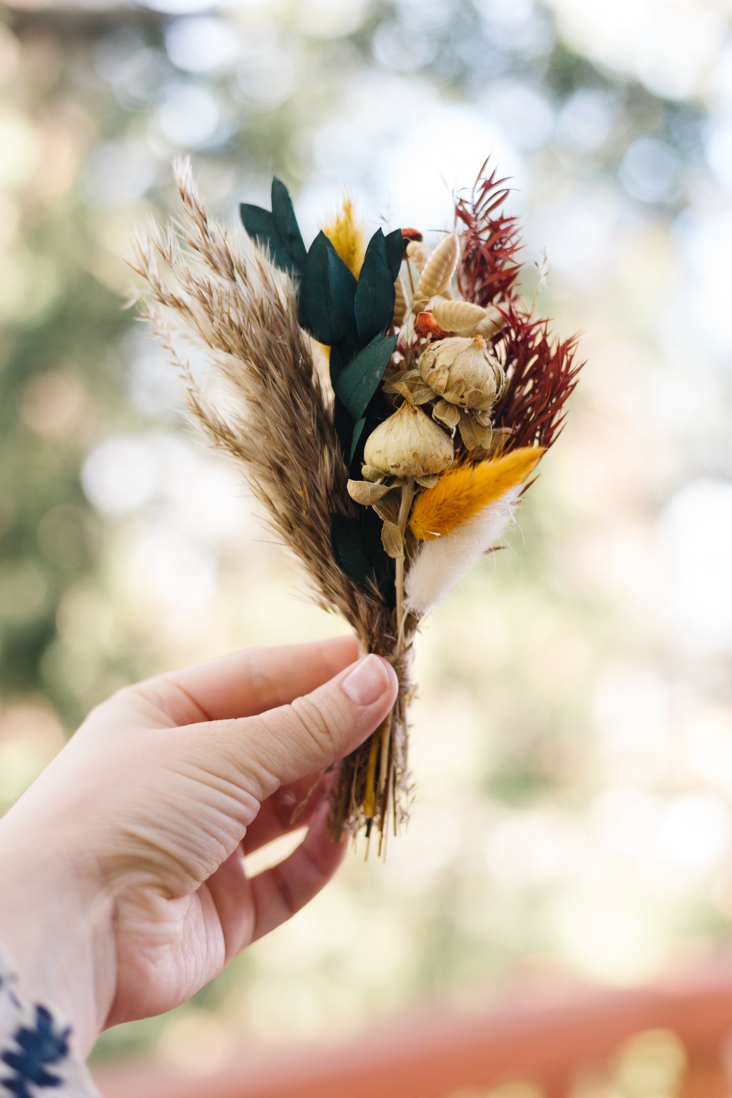 Custom Mini Bouquet Card | Branded Dried Floral Greeting