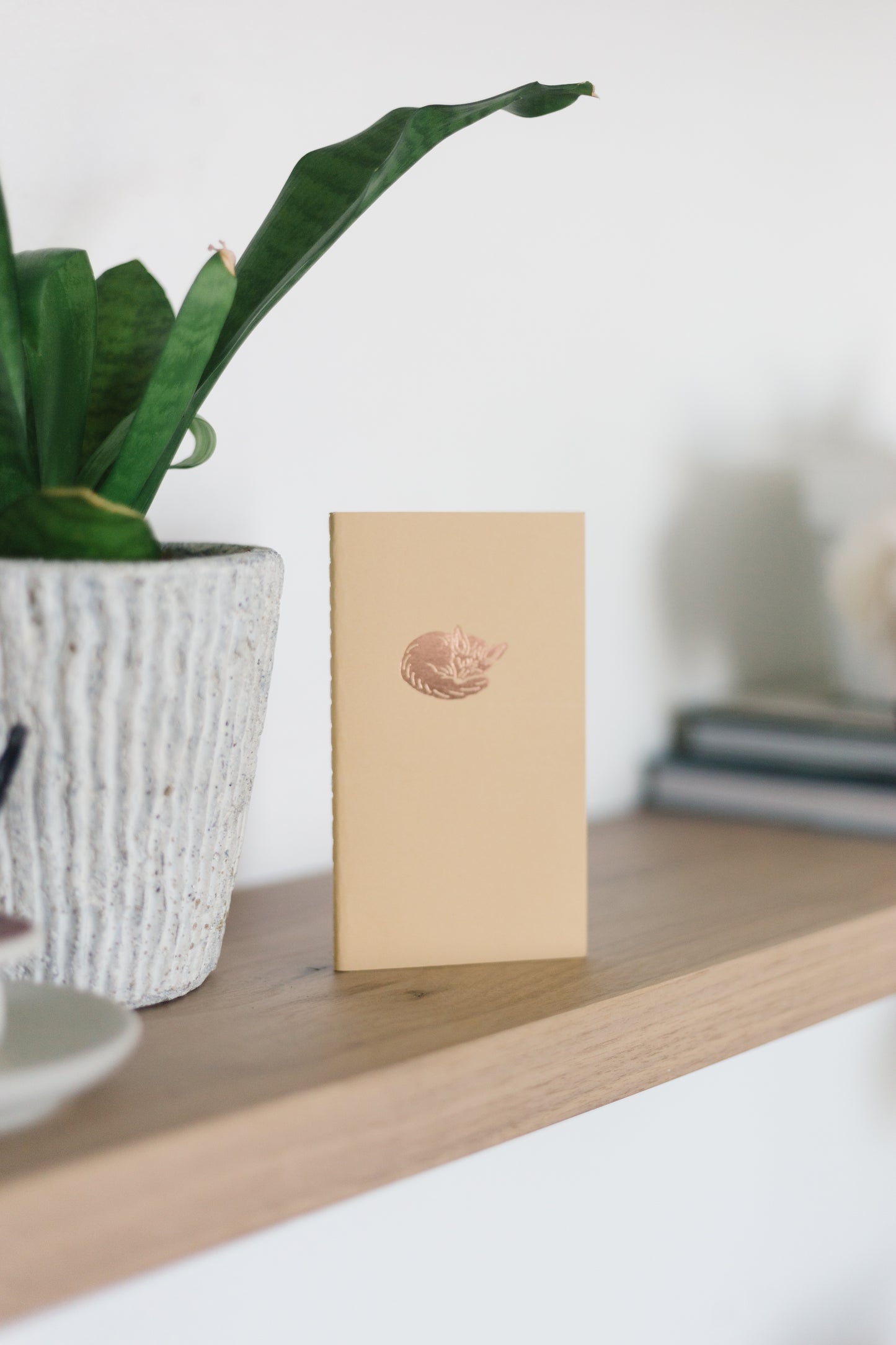 Custom Logo Foil Embossed Mini Saddle Stitch Notebooks - Earth Tones