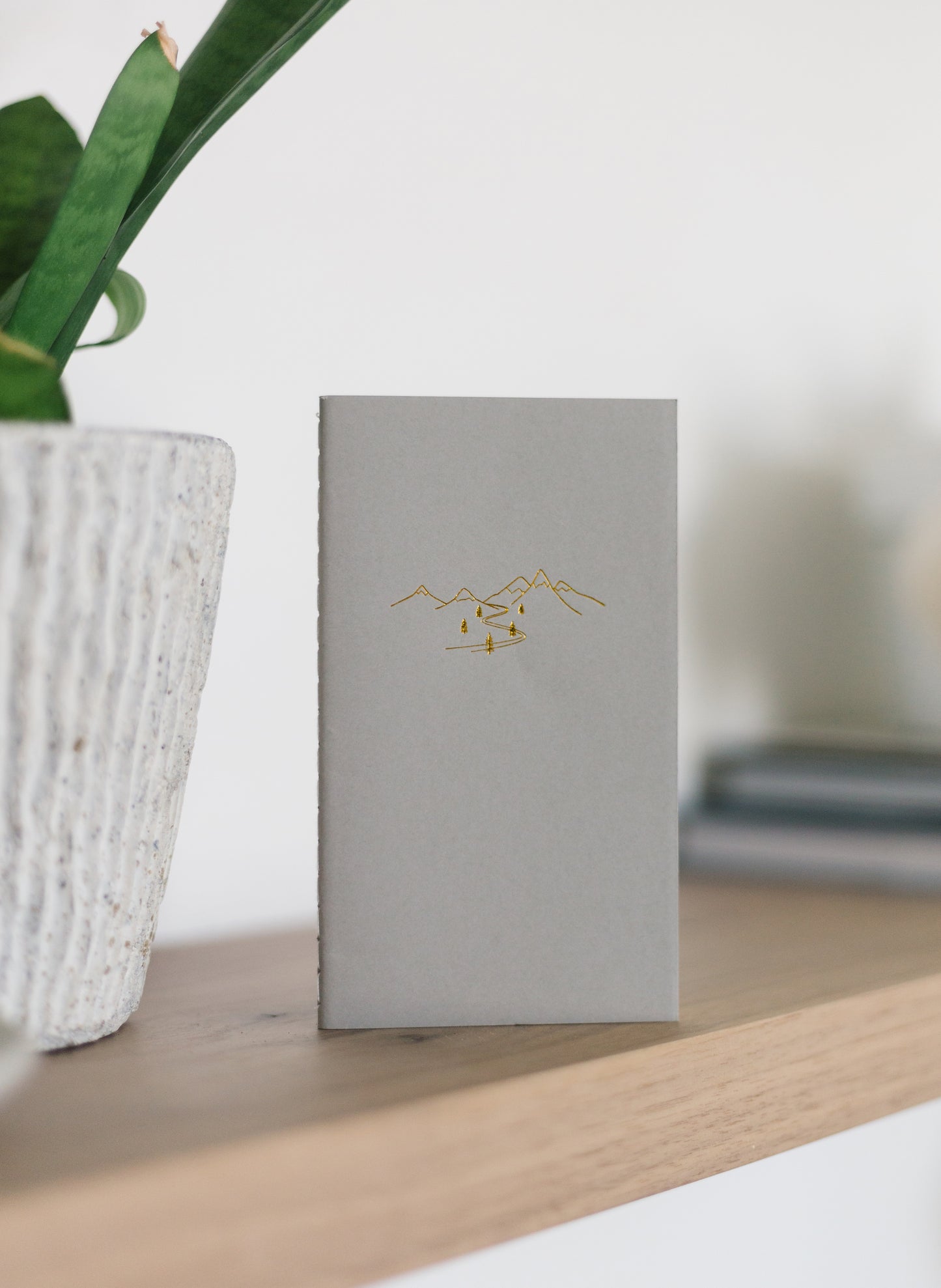 Custom Logo Foil Embossed Mini Saddle Stitch Notebooks - Earth Tones