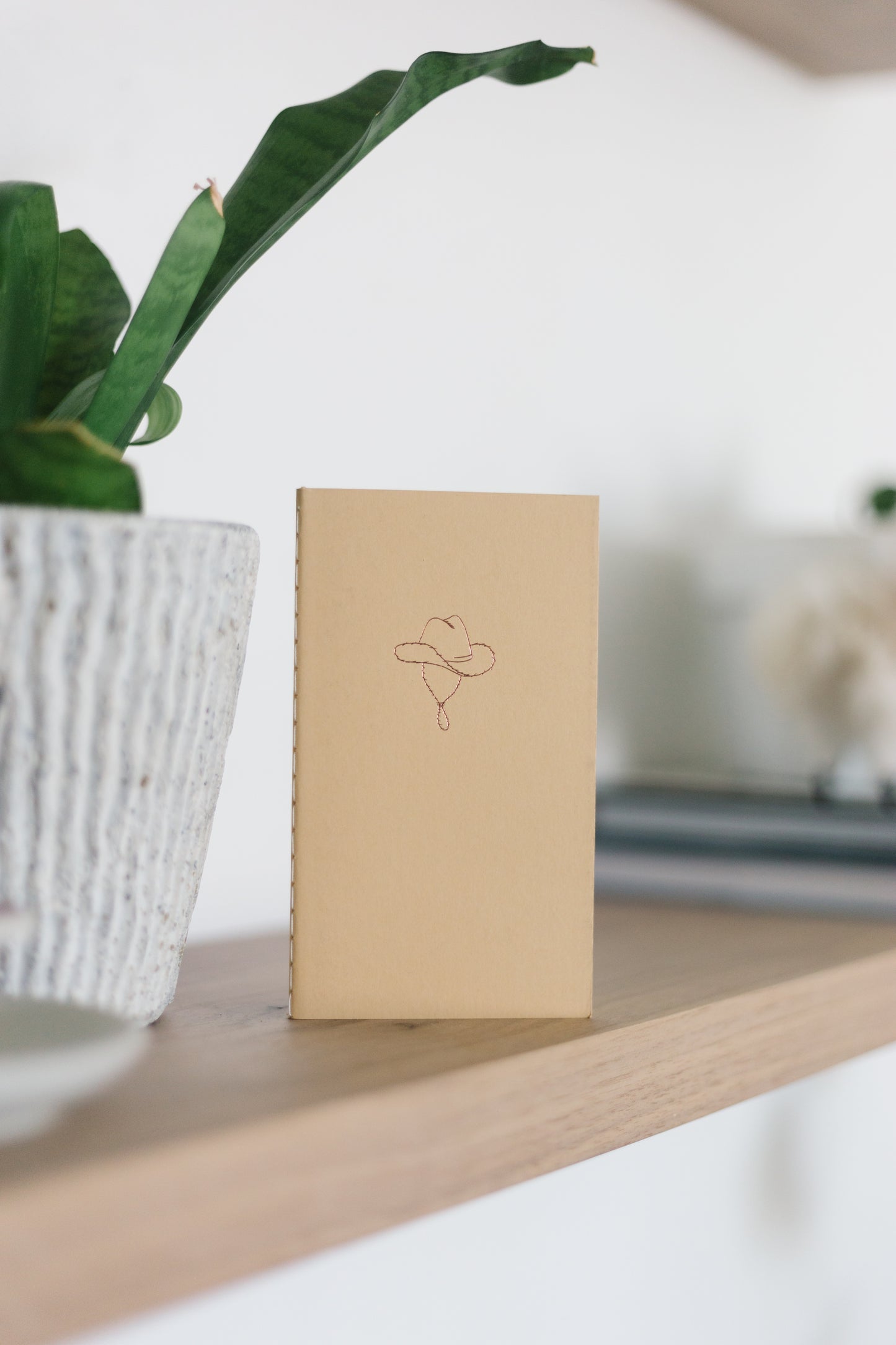 Custom Logo Foil Embossed Mini Saddle Stitch Notebooks - Earth Tones