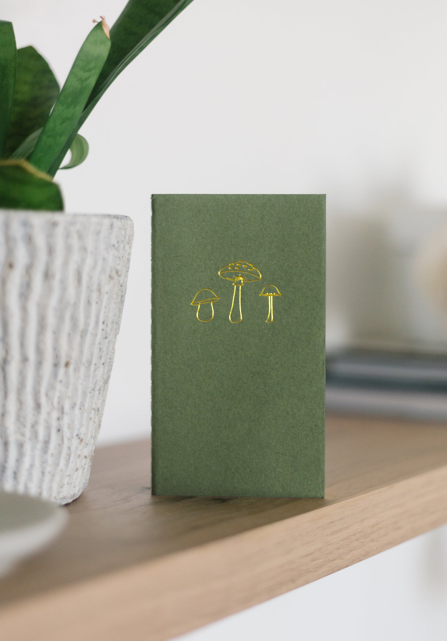 Custom Logo Foil Embossed Mini Saddle Stitch Notebooks - Earth Tones