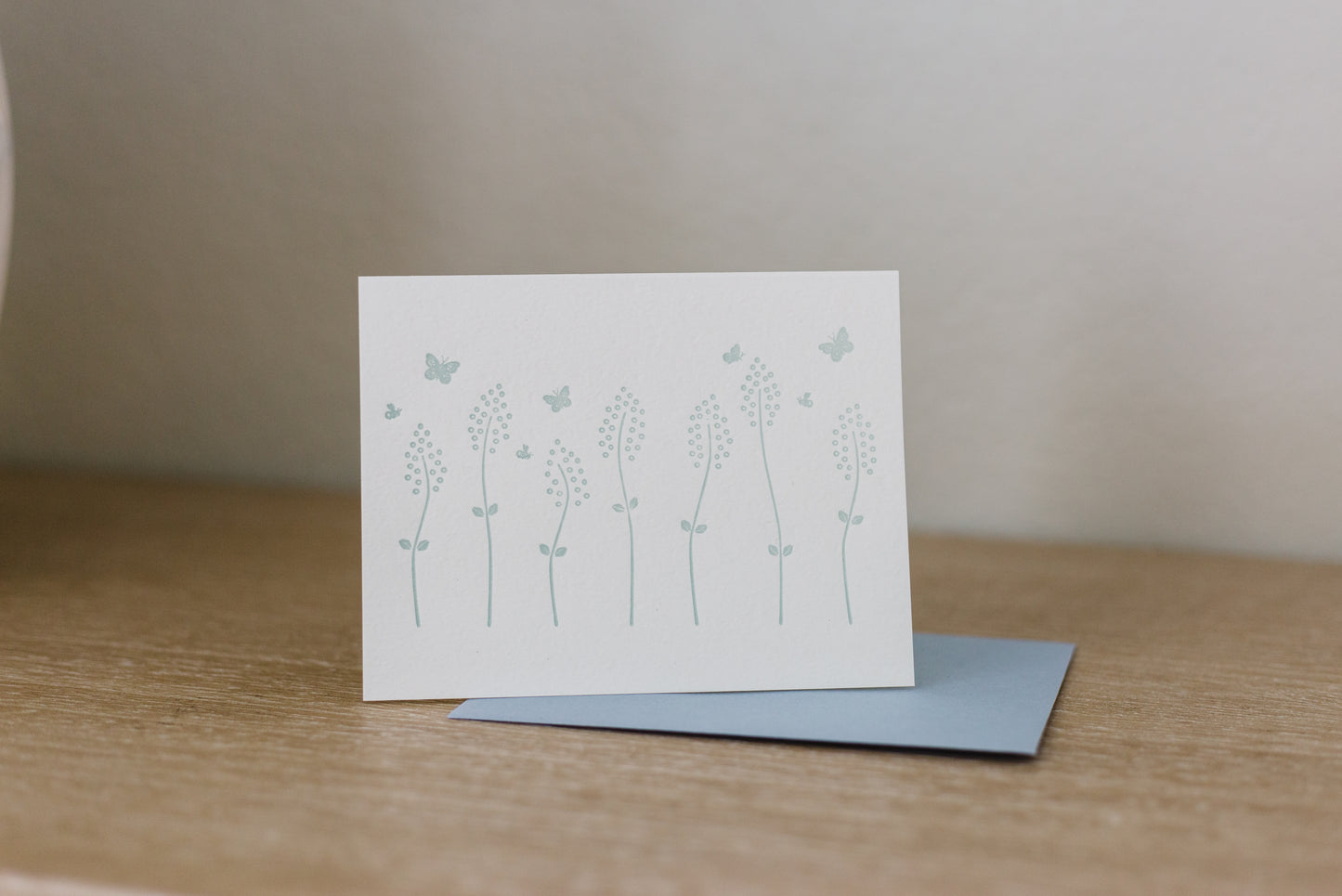 Wildflower Meadow Letterpress Greeting Card