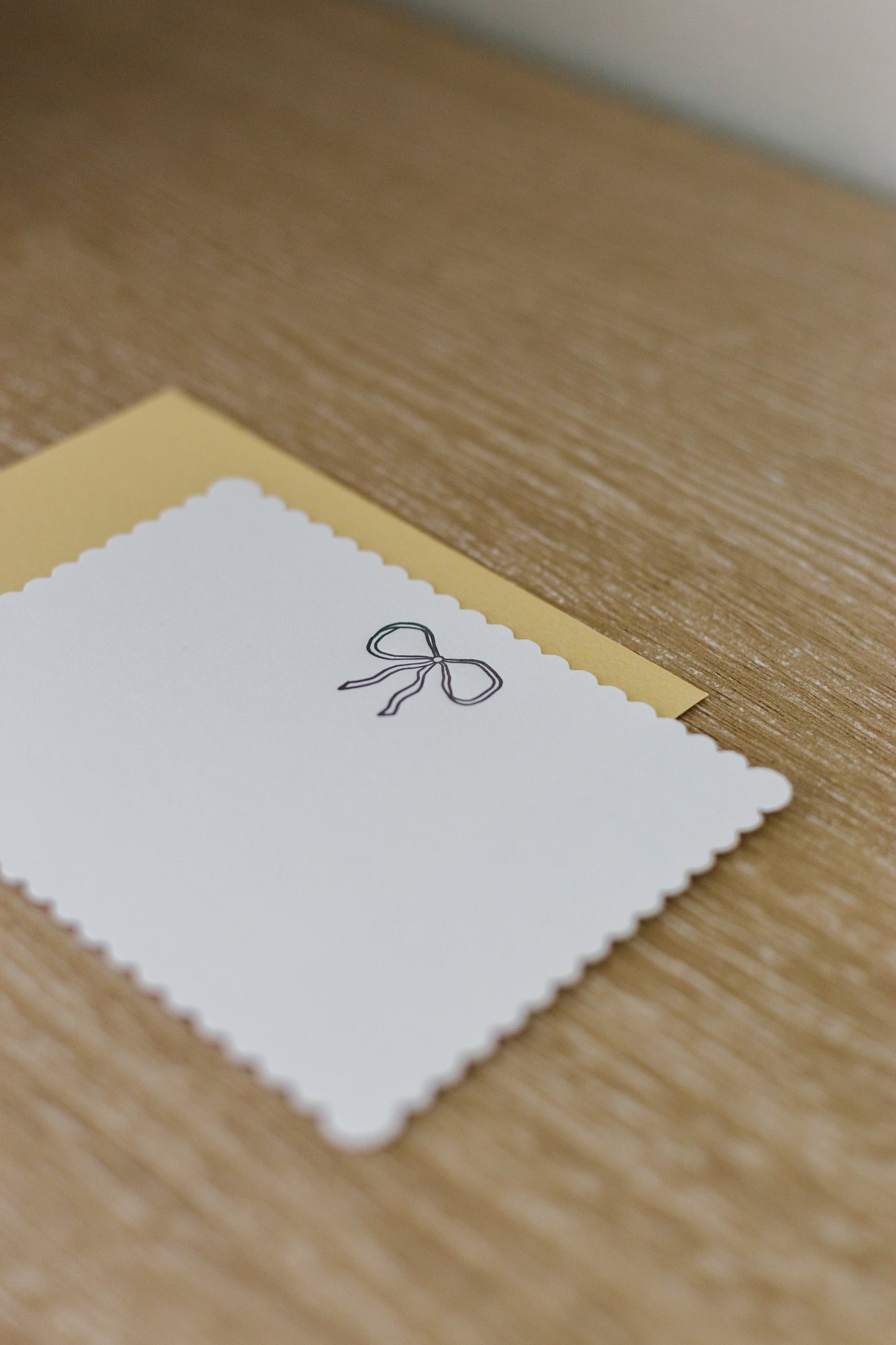 Vintage Bow Letterpress Greeting Card | Pretty Everyday Card