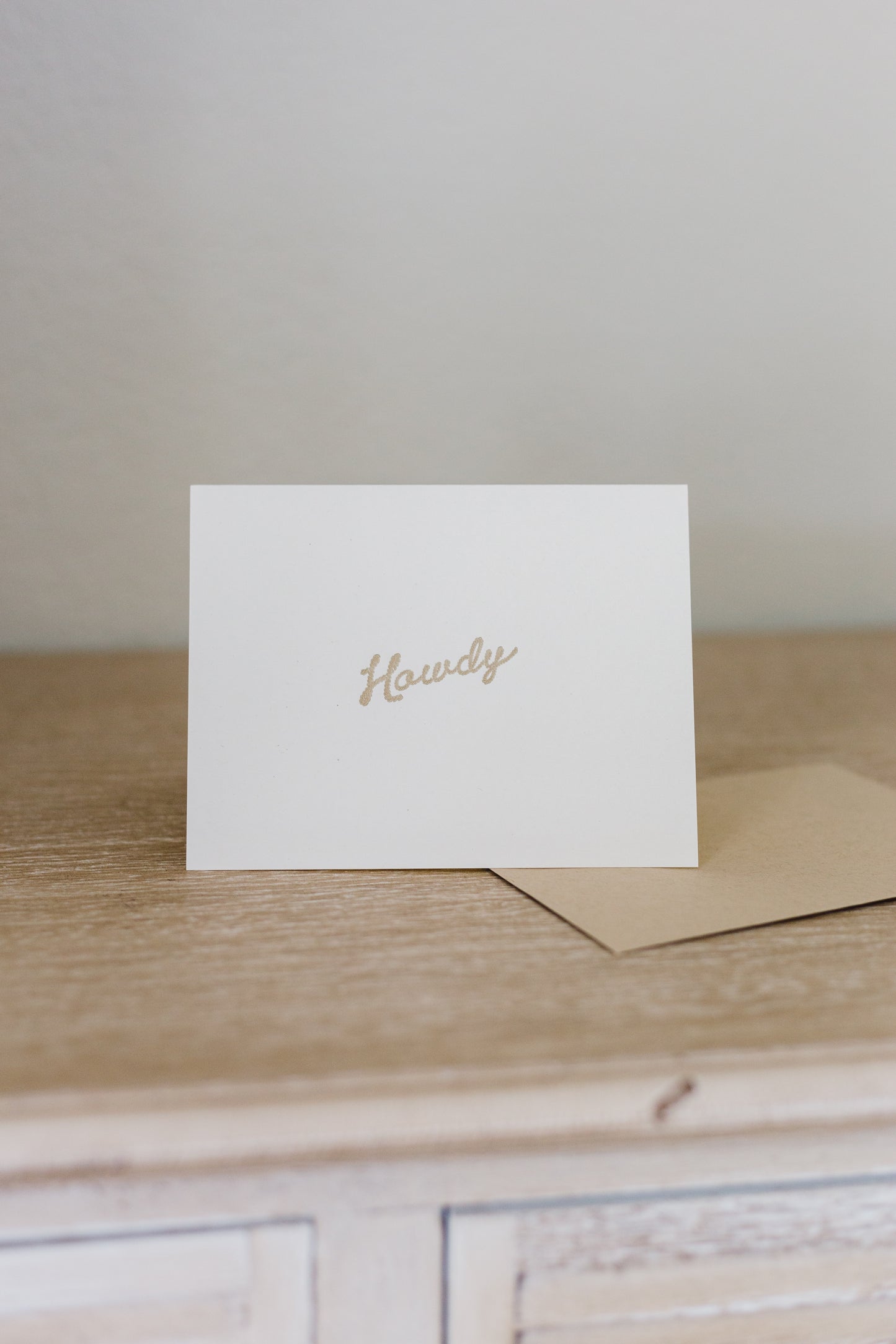 Howdy Letterpress Greeting Card
