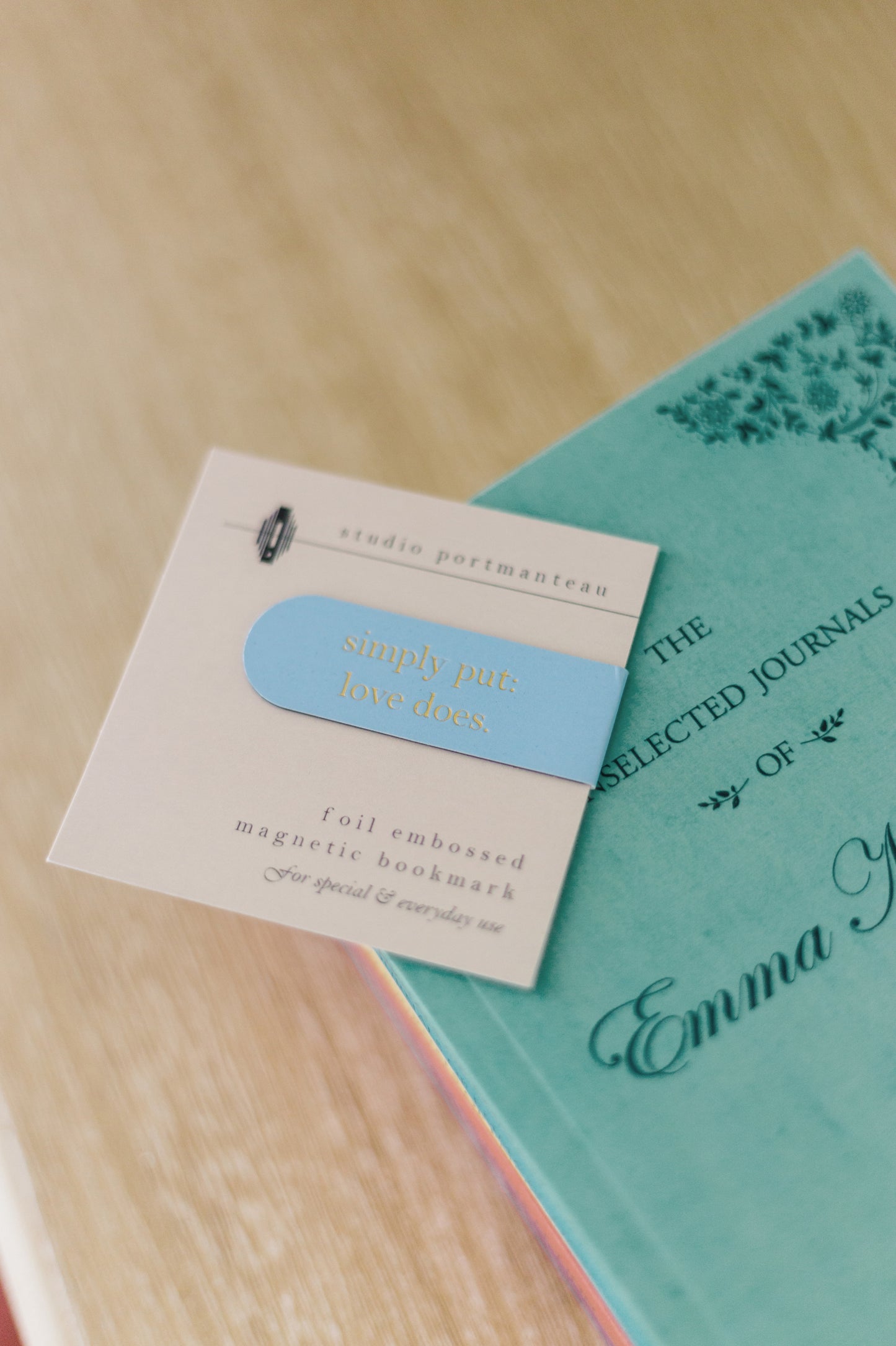 Custom Text Foil Embossed Magnetic Bookmarks