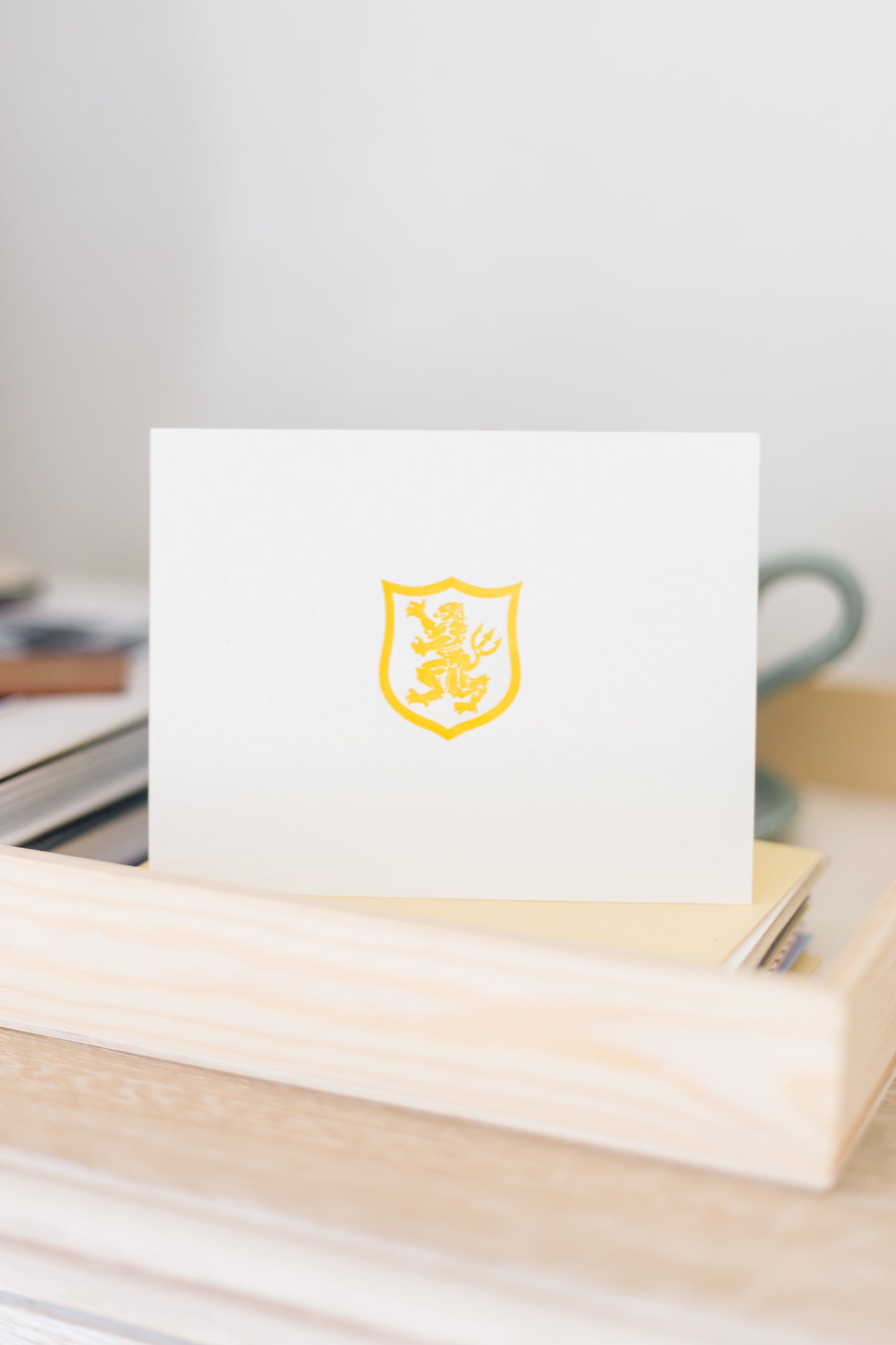 Custom Logo Letterpress Folding Card Stationery Set