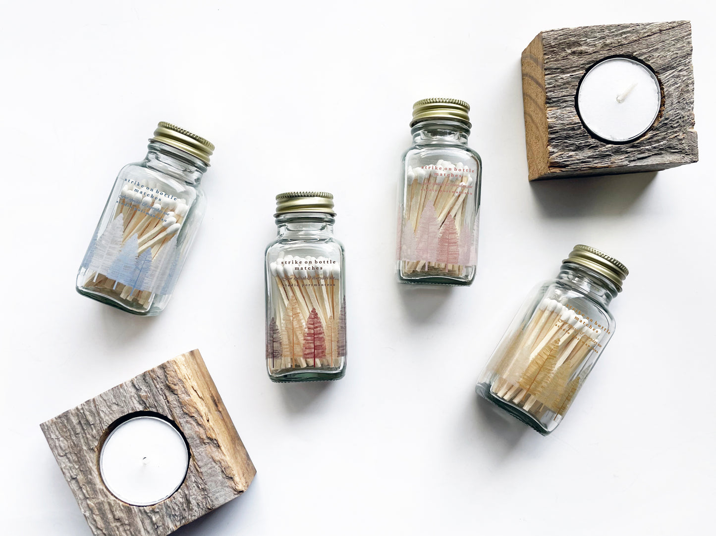 Noble Fir Trees Jar Matches - Studio Portmanteau