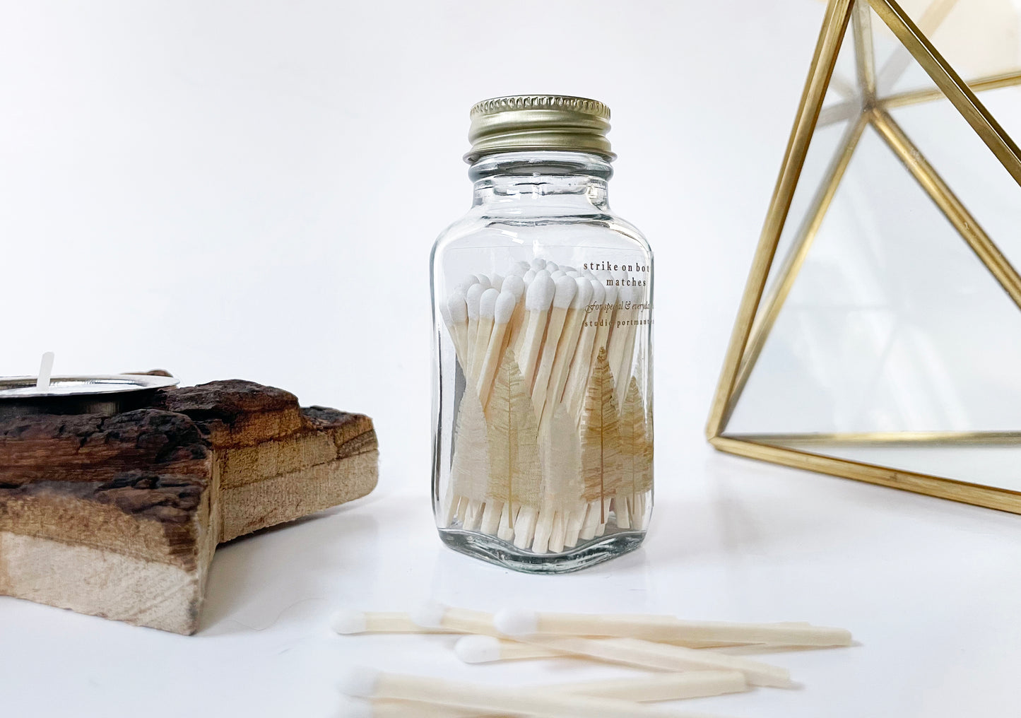 Noble Fir Trees Jar Matches - Studio Portmanteau