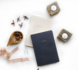 Custom Text Foil Embossed Linen Notebook - Studio Portmanteau